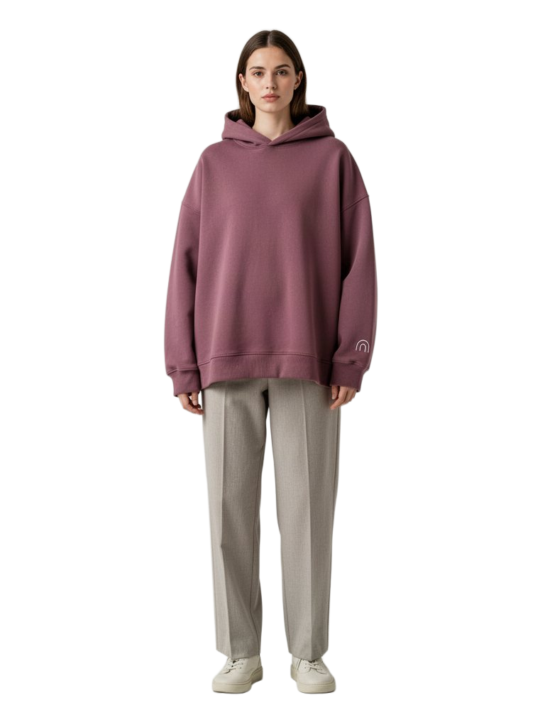 Model wearing Dusk Mindset Hoodie