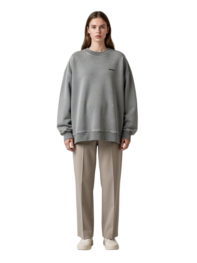 Model wearing Concrete Crew