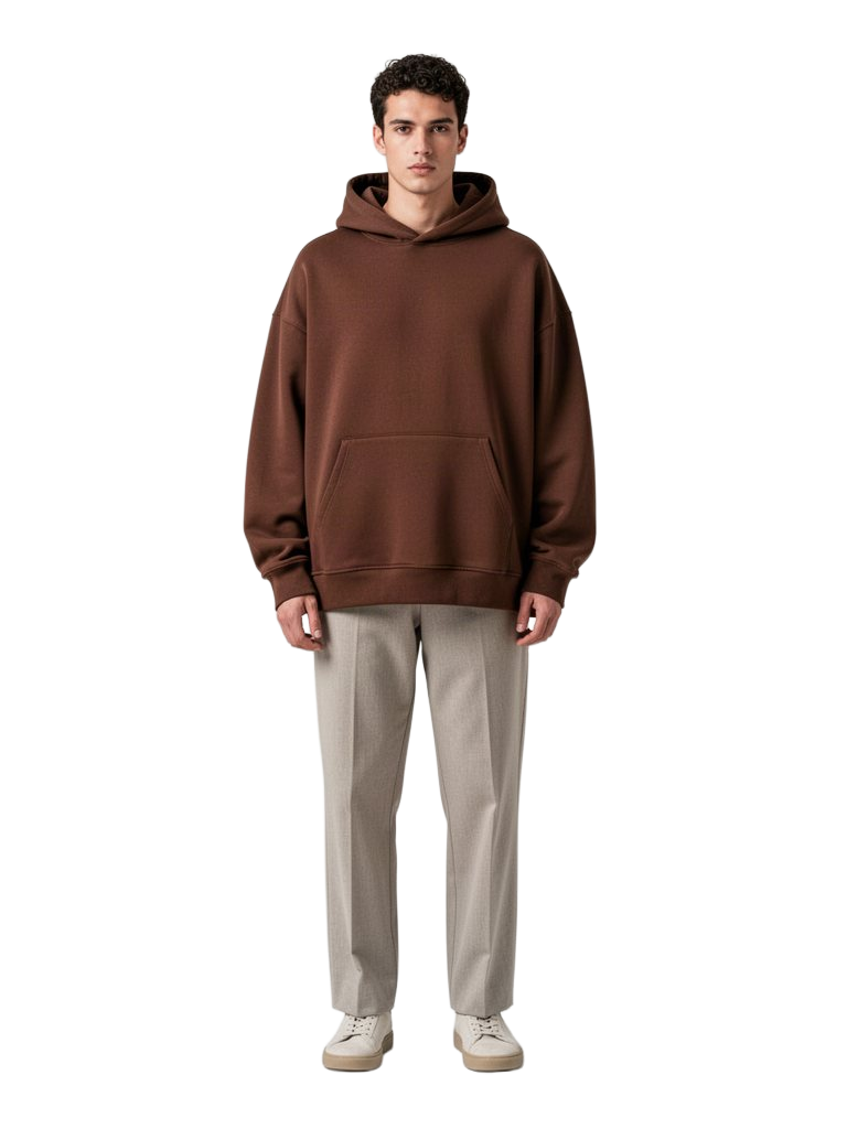 Model wearing Coffee Daily Hoodie