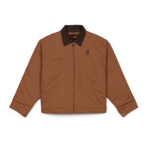 Duck Cloth Work Jacket — Classic Insulated Brown Canvas Barn Coat