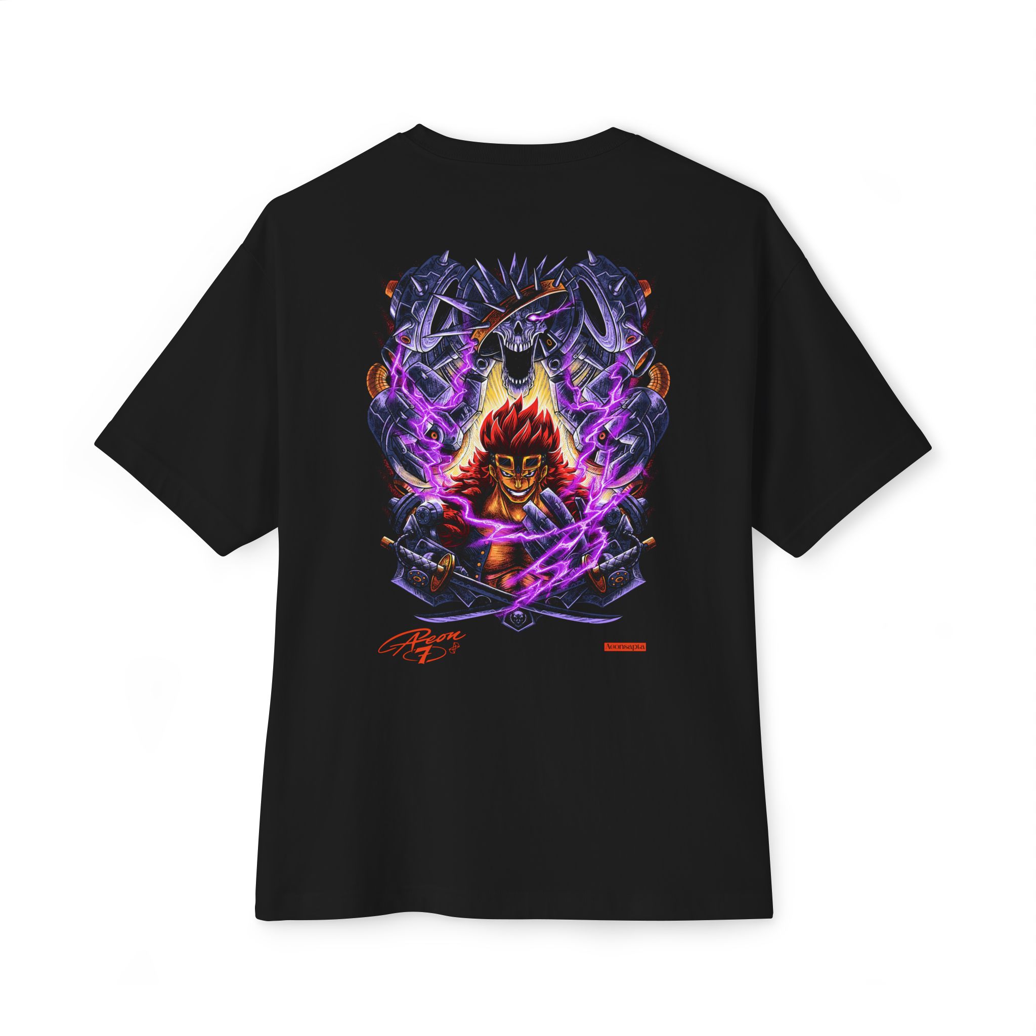 Graphic Tee — Anime Demon Warrior Back Print - Image 2