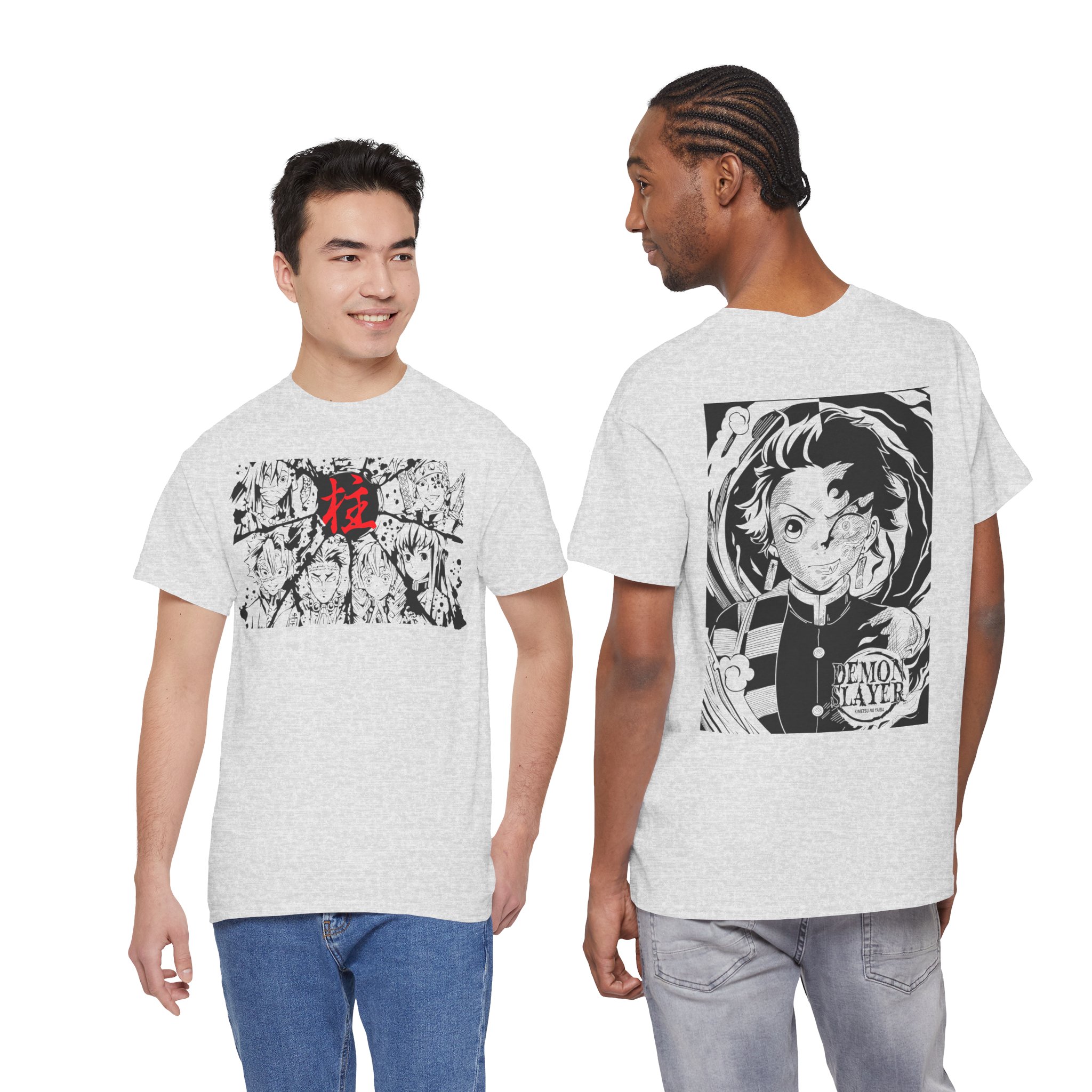 Anime Demon Slayer T-Shirt — Tanjiro & Manga Collage Graphic Tee - Image 24