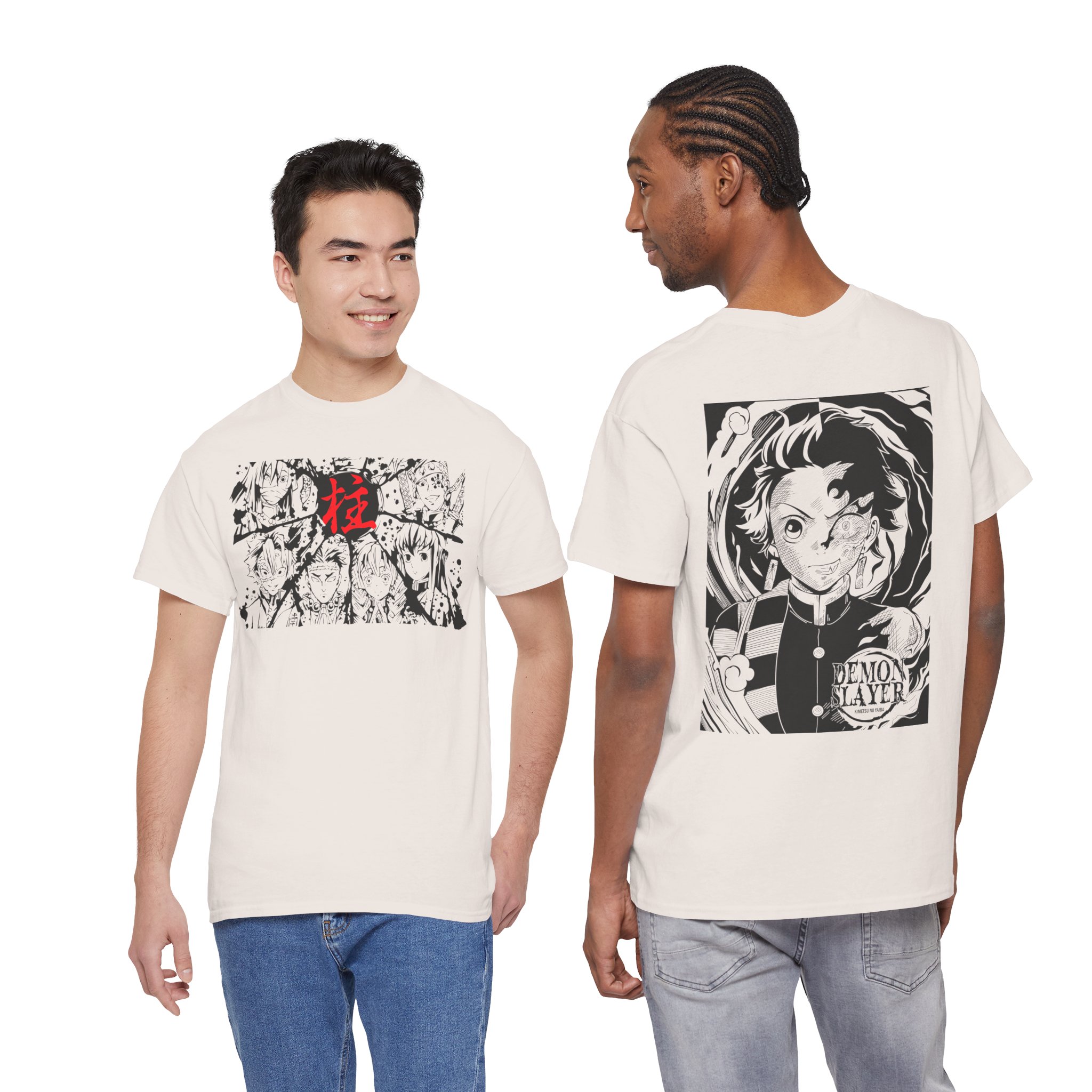 Anime Demon Slayer T-Shirt — Tanjiro & Manga Collage Graphic Tee - Image 30