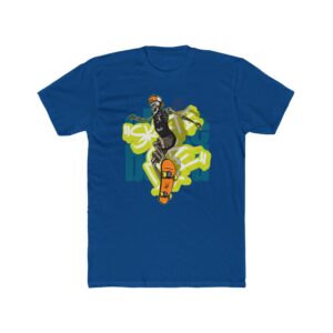 Skateboarder Graphic Tee — Neon Street Skater Shirt