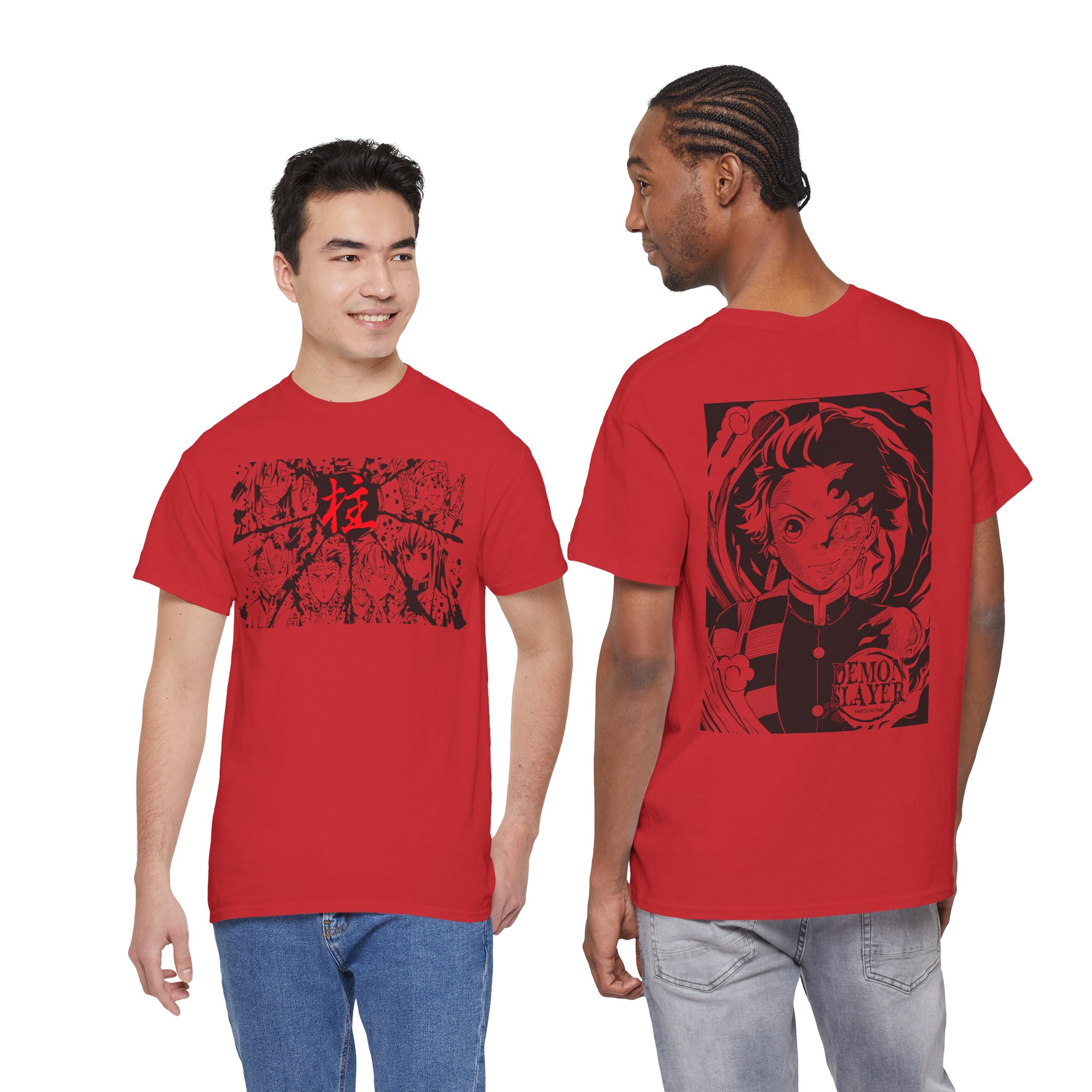 Anime Demon Slayer T-Shirt — Tanjiro & Manga Collage Graphic Tee - Image 66