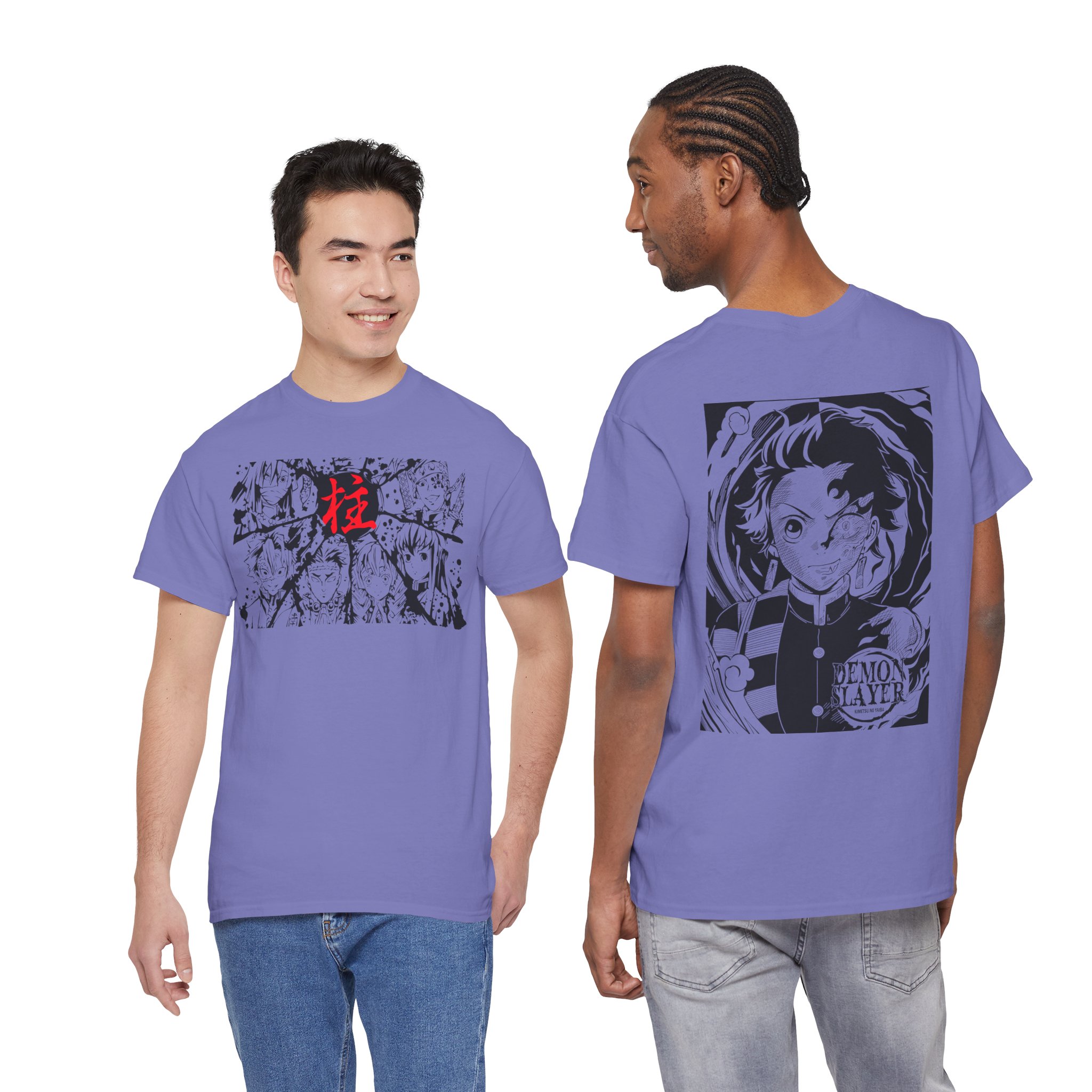 Anime Demon Slayer T-Shirt — Tanjiro & Manga Collage Graphic Tee - Image 60