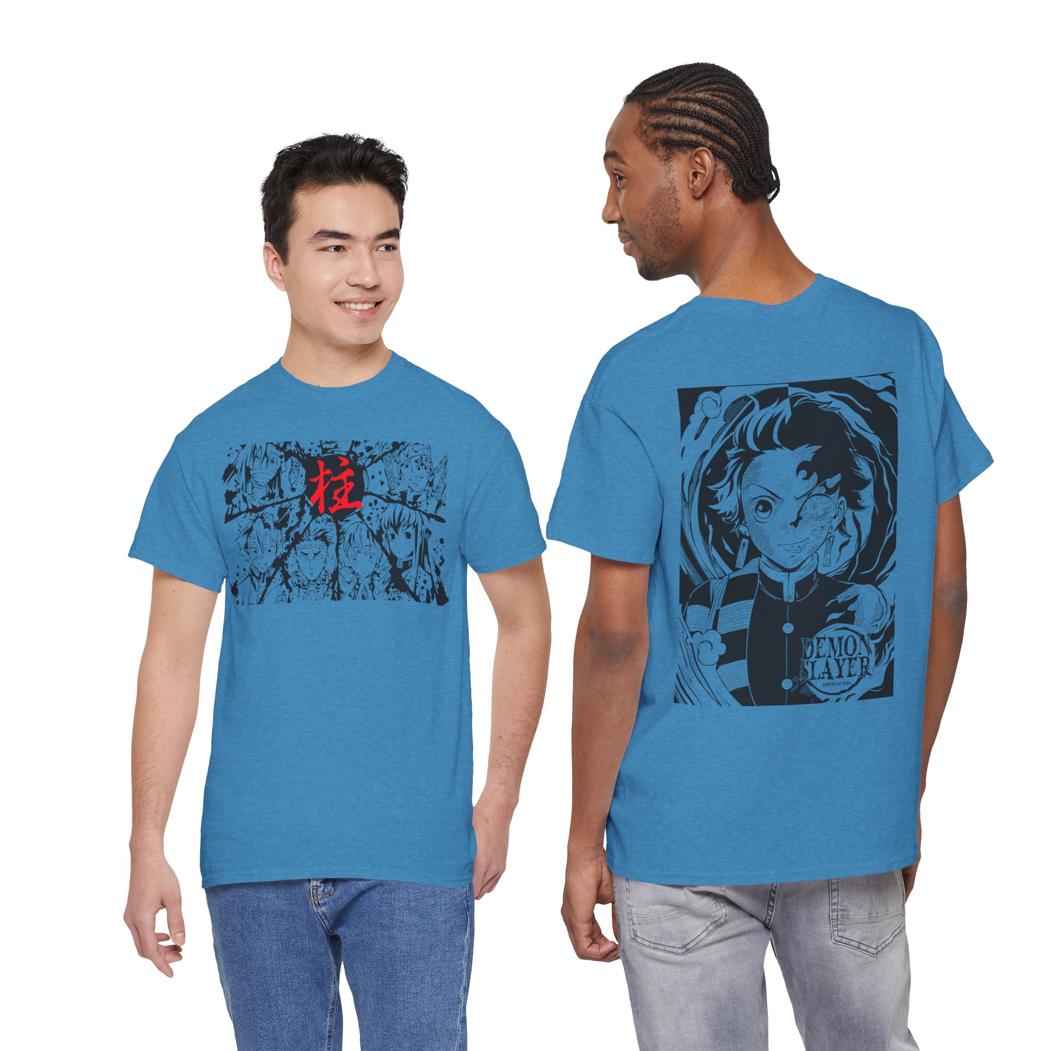 Anime Demon Slayer T-Shirt — Tanjiro & Manga Collage Graphic Tee - Image 48