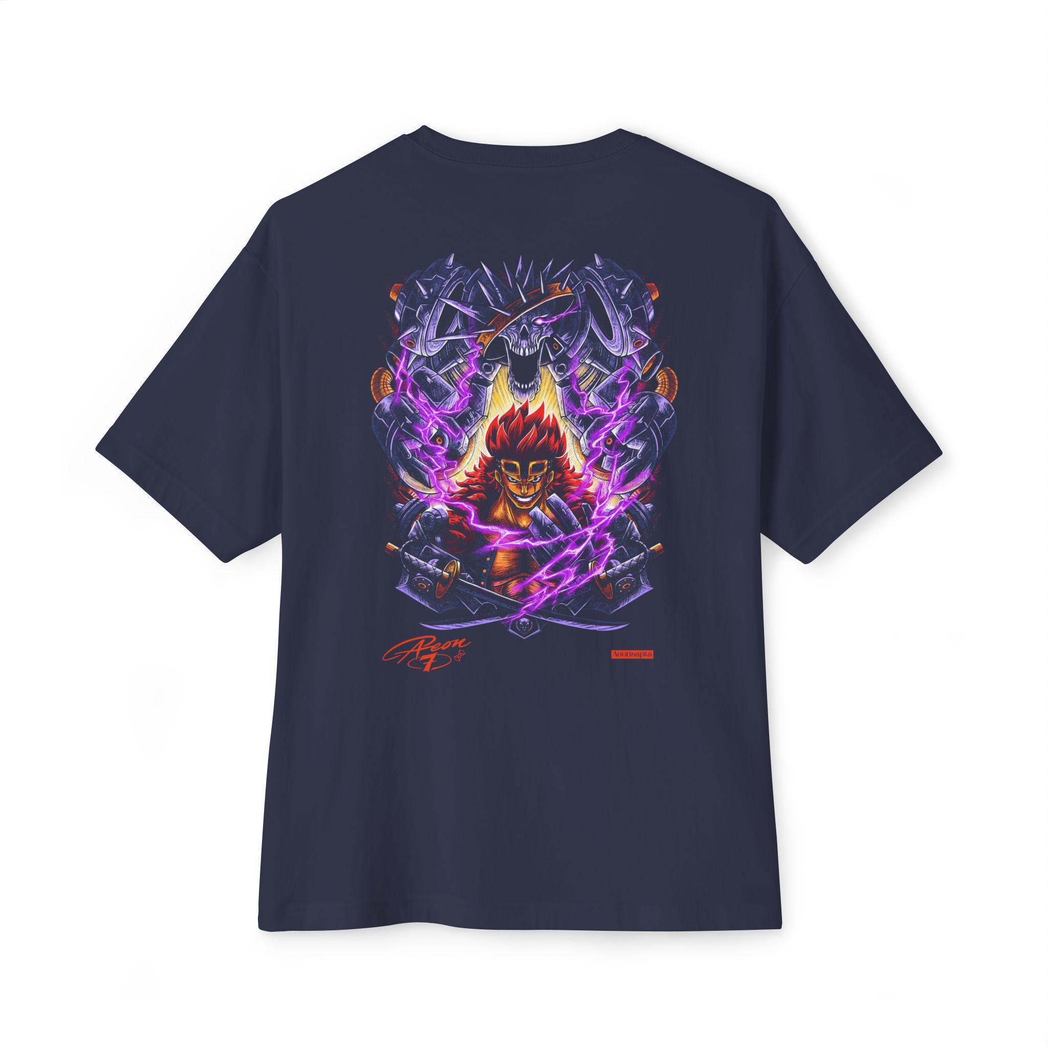 Graphic Tee — Anime Demon Warrior Back Print - Image 14