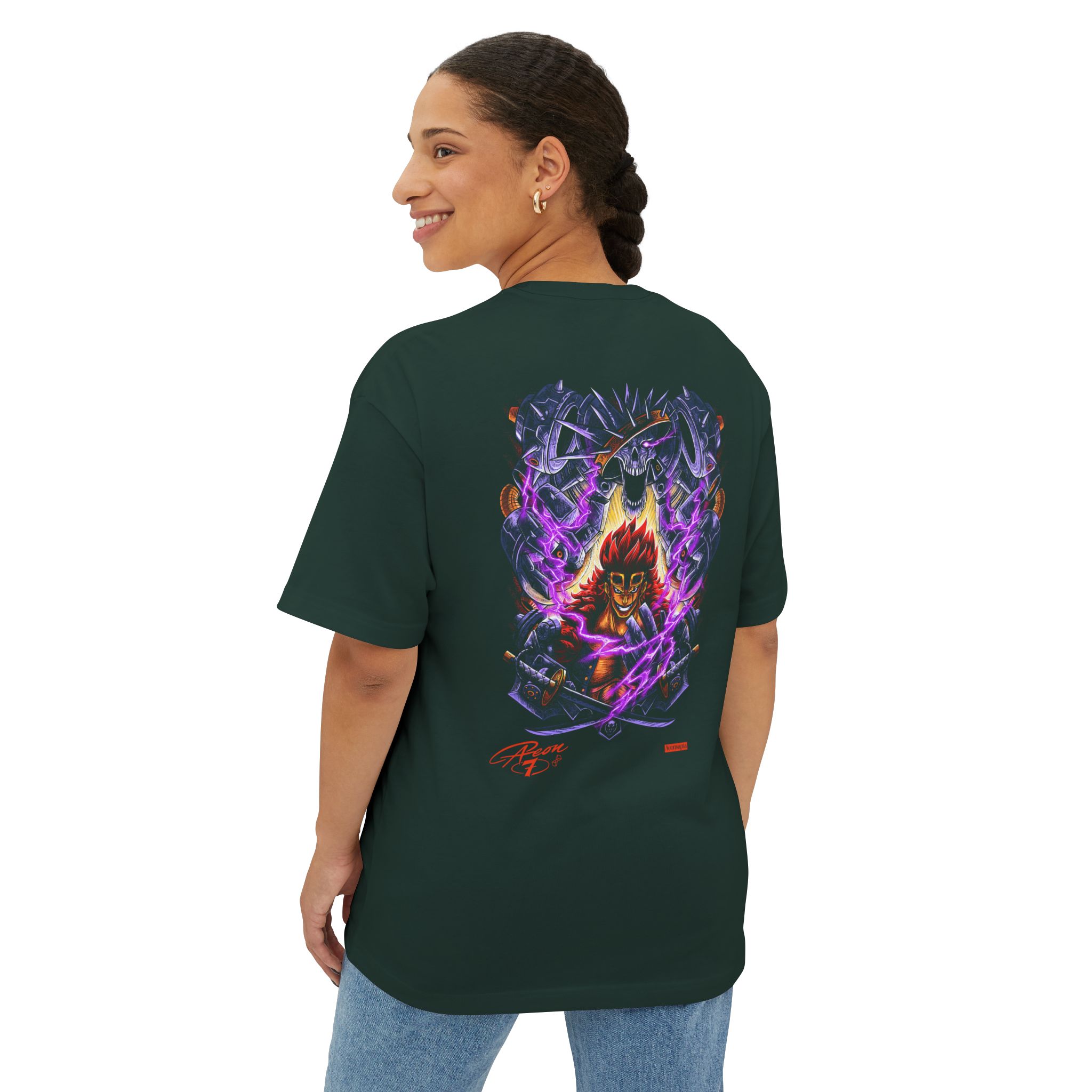Graphic Tee — Anime Demon Warrior Back Print - Image 12