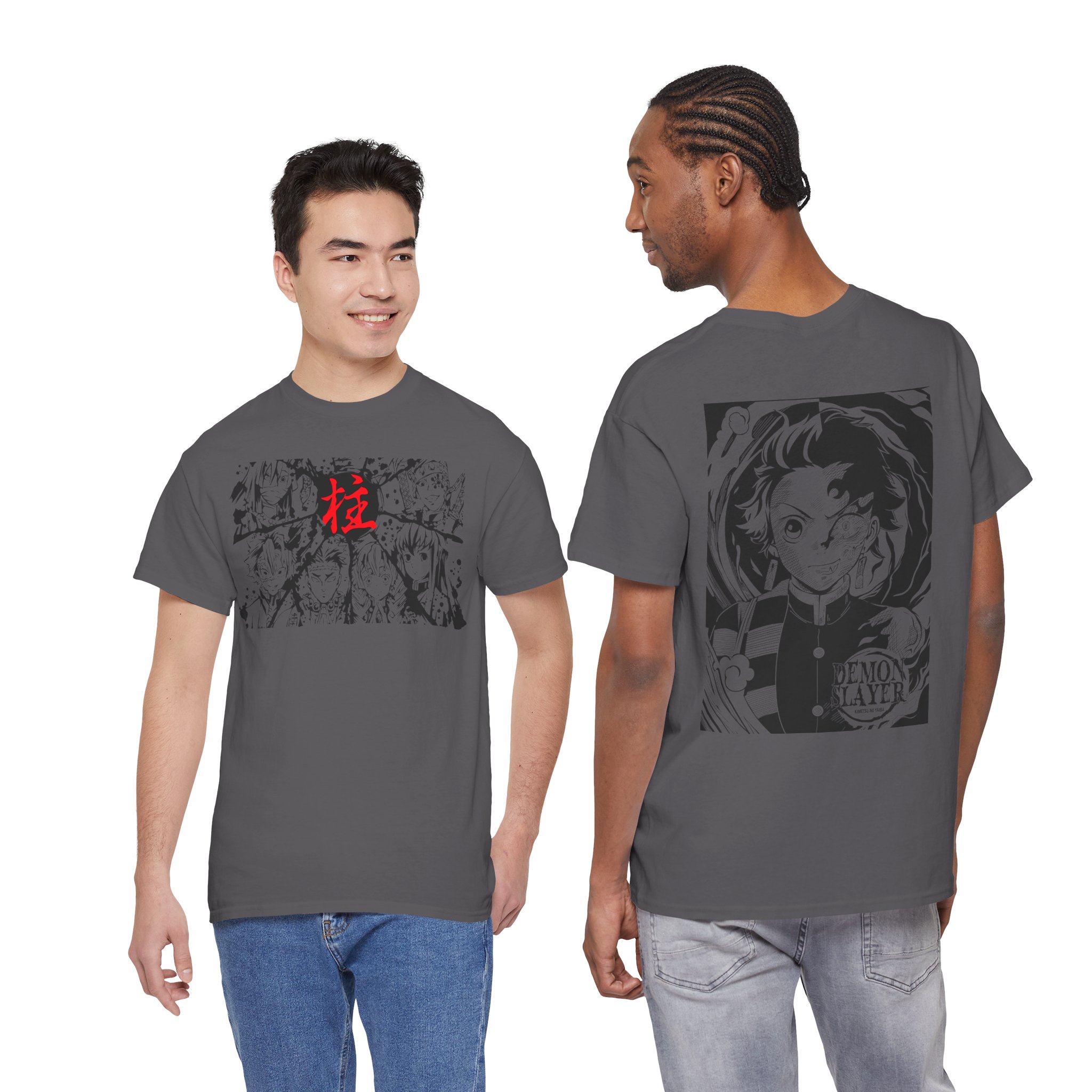 Anime Demon Slayer T-Shirt — Tanjiro & Manga Collage Graphic Tee - Image 54